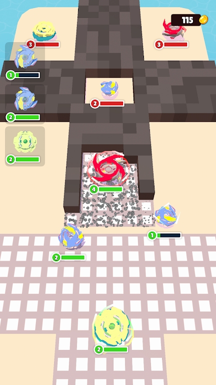 陀螺旋转碰撞(Diggers Clash)