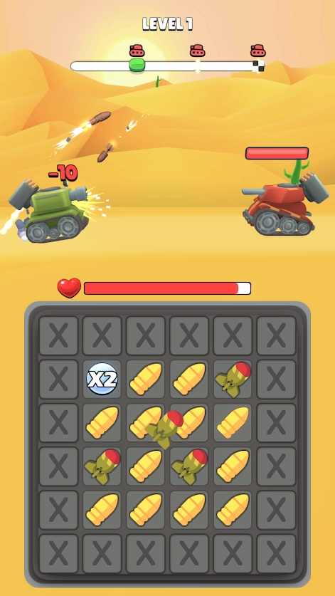 坦克合成射击游戏MatchtoTankPuzzleAction