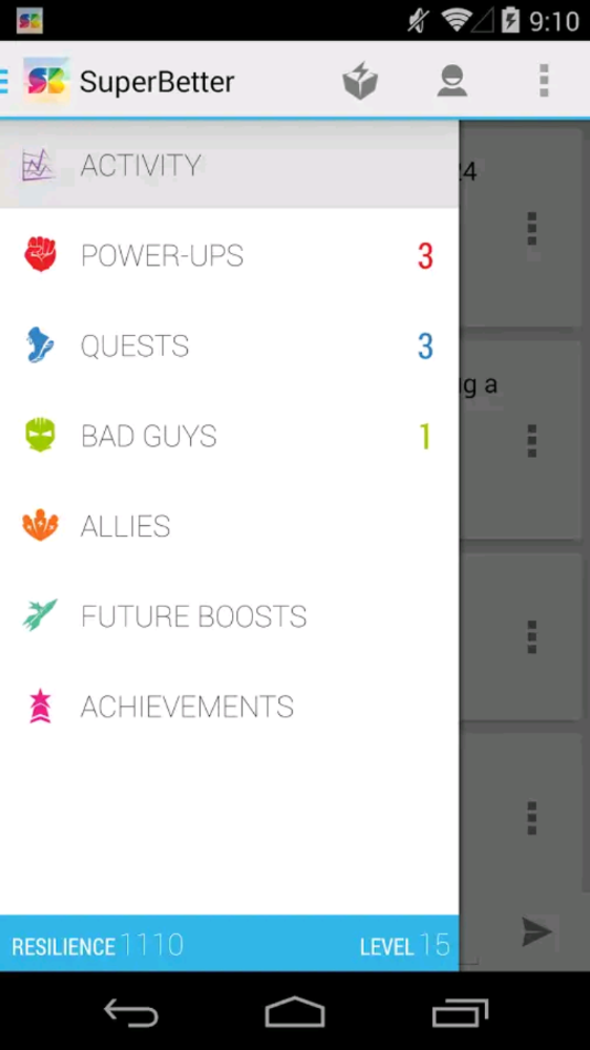 SuperBetter的社交游戏