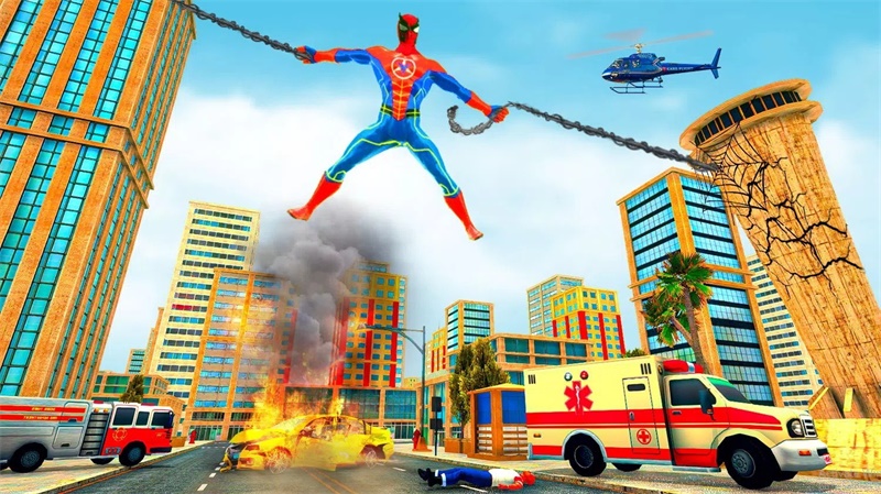 飞天蜘蛛侠超级战士FlyingSuperheroRescueBattle