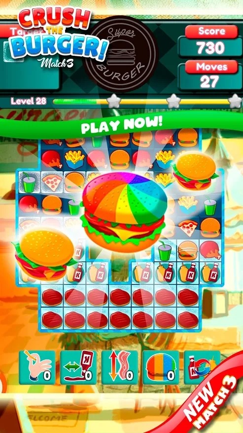 Crush the Burger(粉碎汉堡豪华三消)