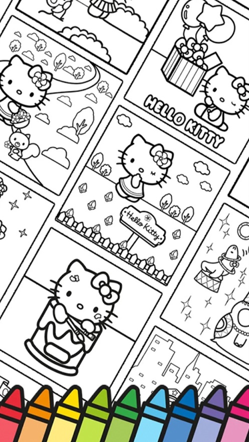 凯蒂猫儿童图画书(Coloring Book)