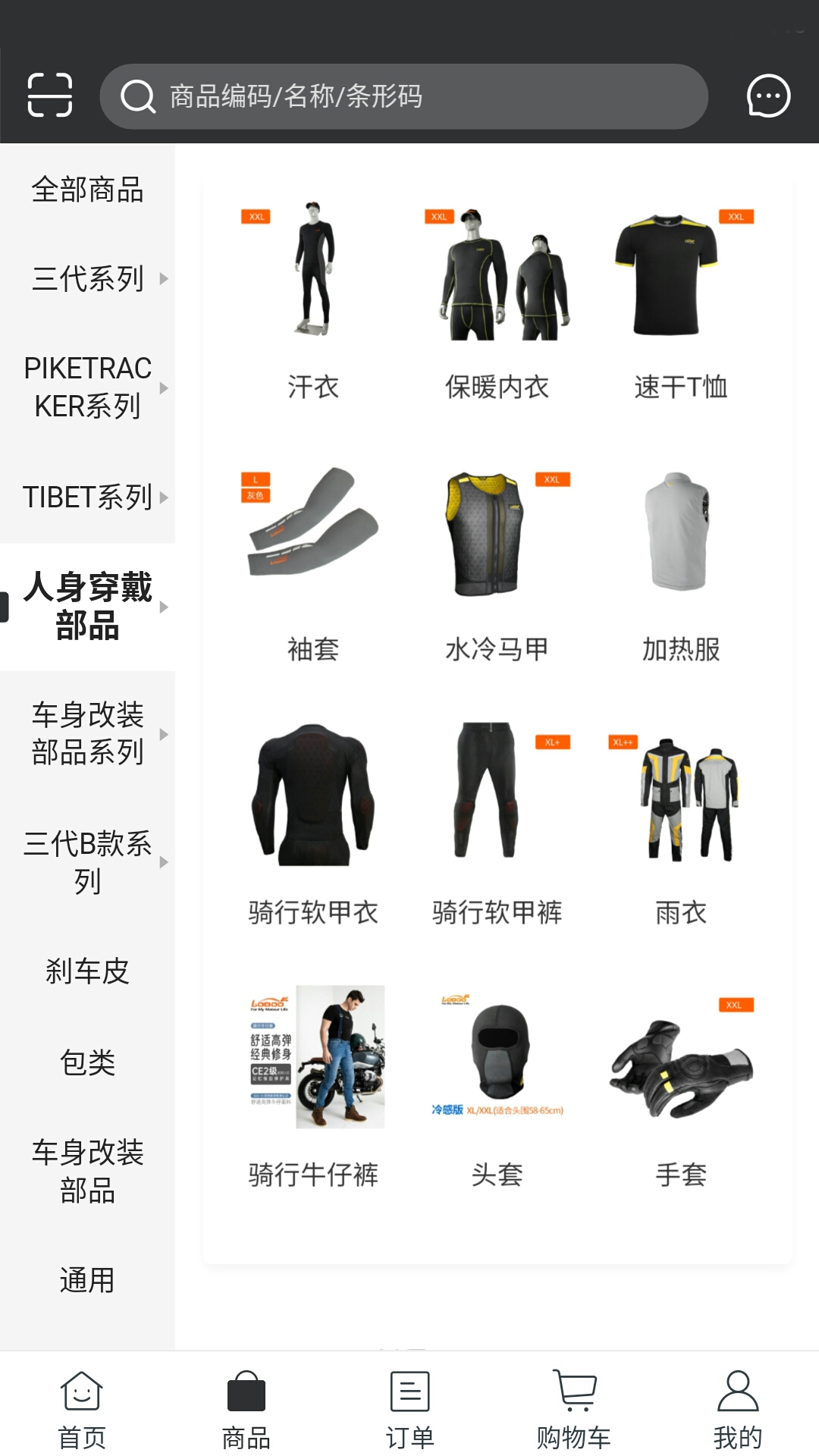 LOBOOMALL摩托车用品批发市场