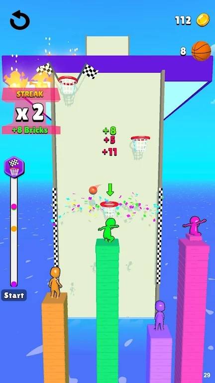 篮球塔比赛Basket Battle Tower Race