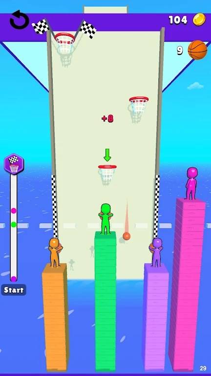 篮球塔比赛Basket Battle Tower Race