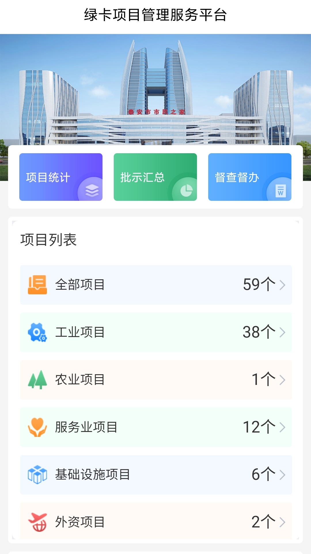 绿卡项目管理服务平台