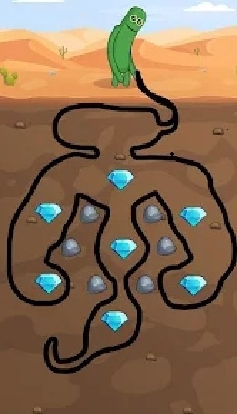 黄金矿工绘制收集Gold Miner Draw to Collect