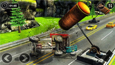 颠簸公路：汽车碰撞