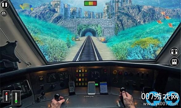 Under Water Train Driving(水下子弹头火车行驶)