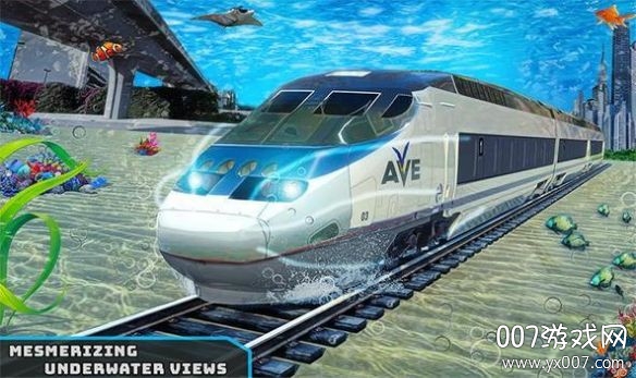 Under Water Train Driving(水下子弹头火车行驶)