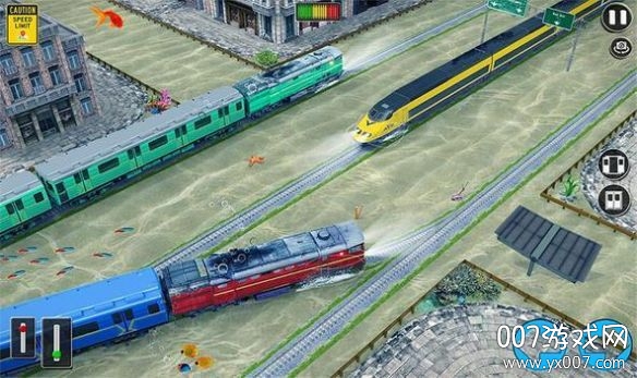 Under Water Train Driving(水下子弹头火车行驶)
