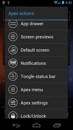 apex Launcher(尖端启动器)