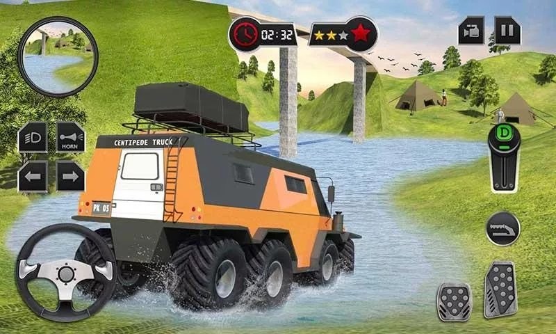 Offroad Mud-Runner Truck Simulator: Spin Tires