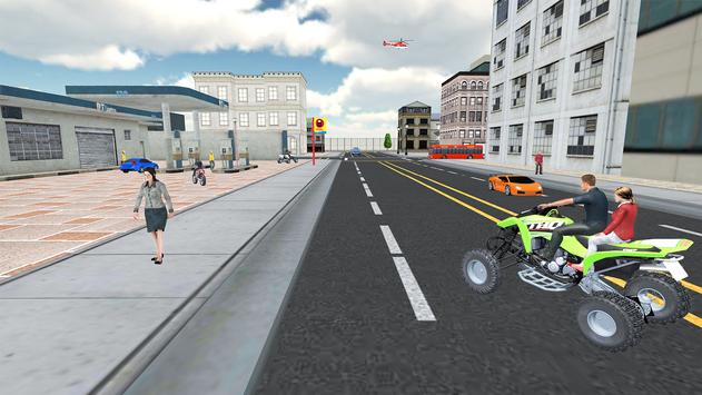 ATV Quad Bike Taxi Simulator Free: Bike Taxi Games