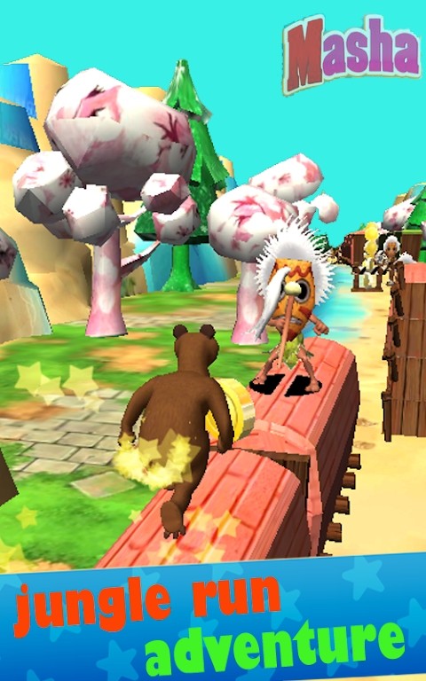 Masha Run Escape : Jungle Rush Adventure