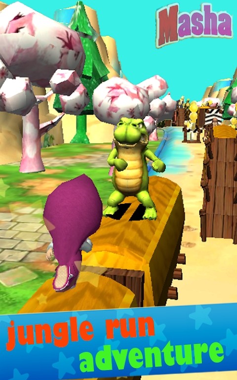 Masha Run Escape : Jungle Rush Adventure