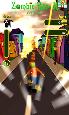 僵尸运行3D城市逃生 僵尸运行3D城市逃生