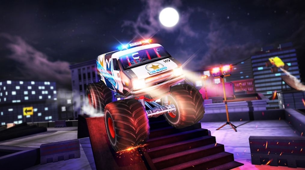 巨型卡车屋顶特技（Mega Truck Rooftop Stunt Games）