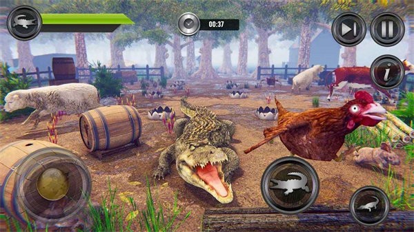 愤怒的鳄鱼模拟器3d(AngryCrocodileWildAttack3D)