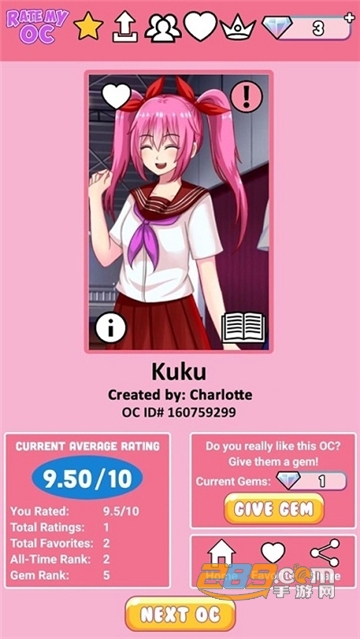 Rate My OC(为我的OC评分官方版)v1.0.0