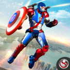 Super Captain Flying Robot City Rescue Mission(美国队长城市救援无限金币版) 1.1.4最新版