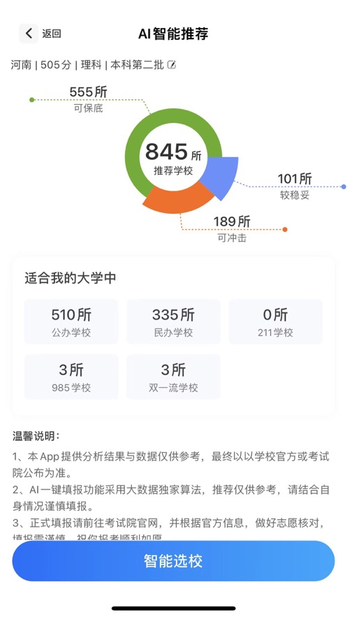高考志愿填报模拟 高考志愿填报模拟