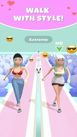 走秀美女时尚赛跑3D游戏最新版