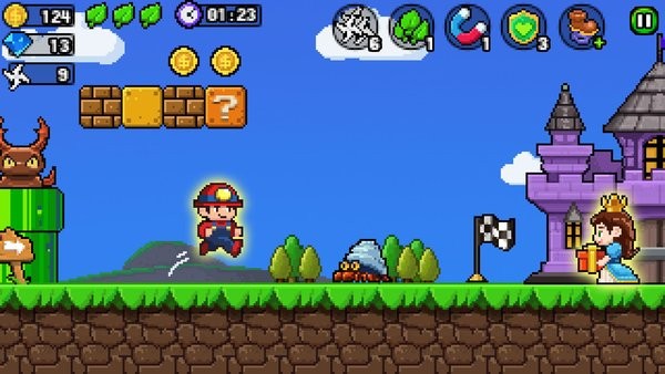 像素世界酷跑游戏