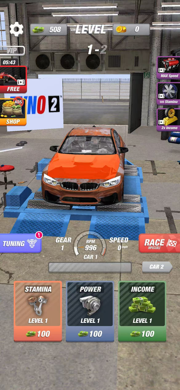 动力2竞速最新版(Dyno 2 Race - Car Tuning) 1.8.2安卓版