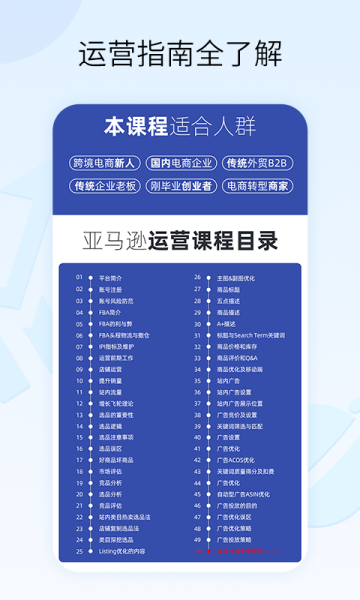 亚马逊跨境电商教学