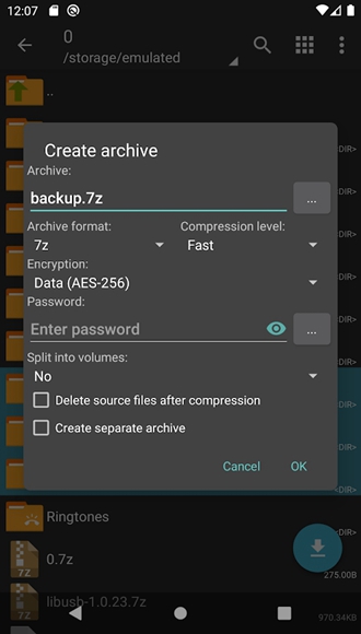 ZArchiver Donate蓝色版 安卓版v1.0.10