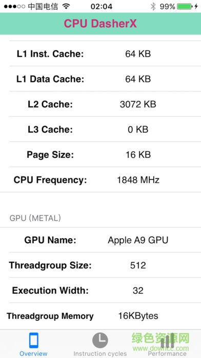手机频率测试软件(CPU-Z)