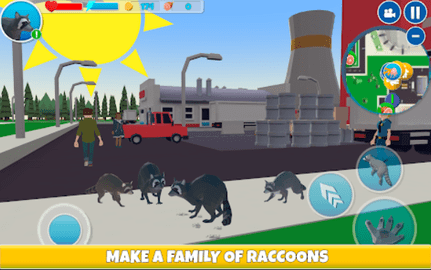 Raccoon Adventure: City Simulator 3D