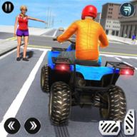 极限屋顶四轮摩托车RooftopATVQuadBikeRiderBikeGames