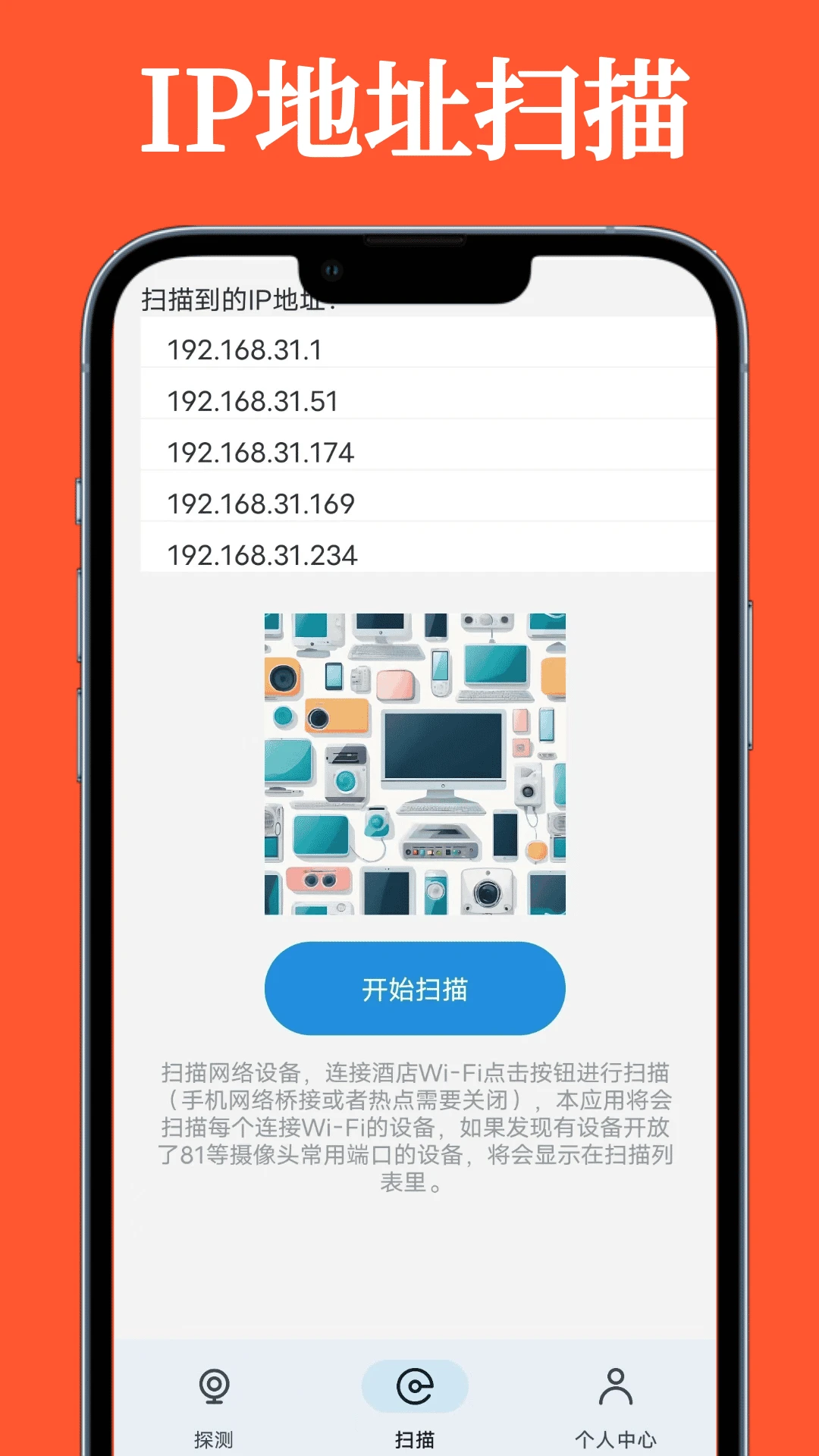 防针孔摄像头偷拍检测器
