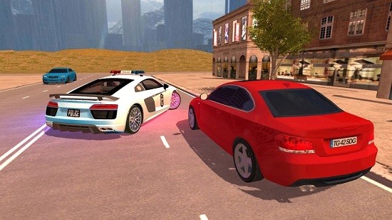 R8 Police Car Driving