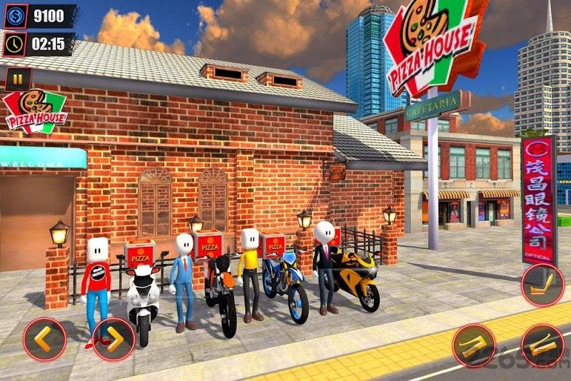 披萨饼送货员手机版(Stickman Pizza Delivery)