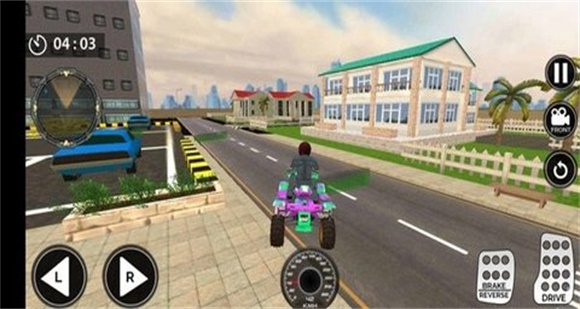 极限屋顶四轮摩托车RooftopATVQuadBikeRiderBikeGames