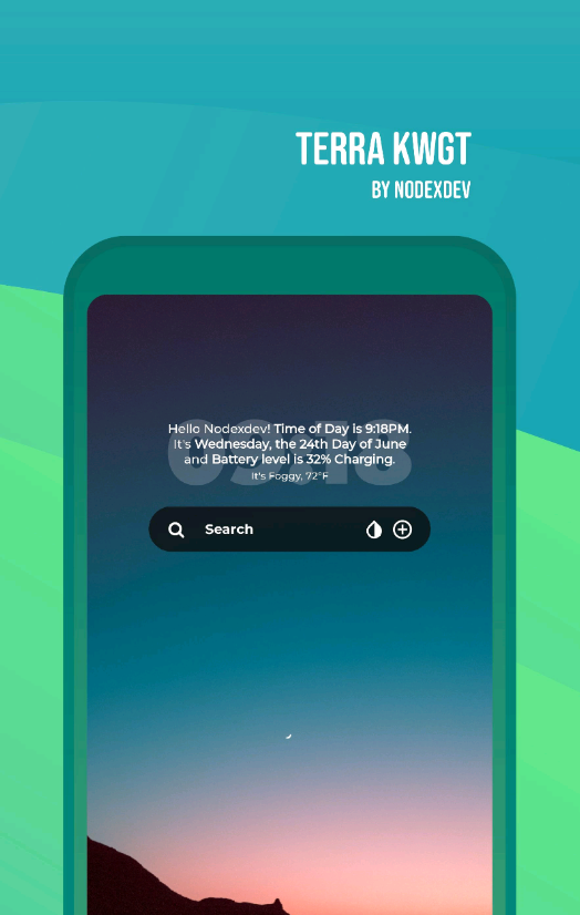 Terra KWGT小部件app
