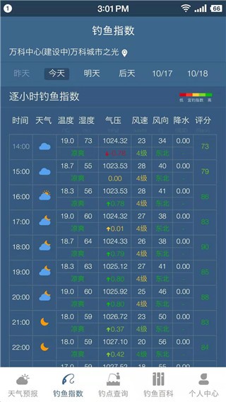 钓鱼天气预报专业版 安卓最新版v2.2.08