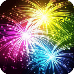 魔幻粒子炫彩烟花广告版