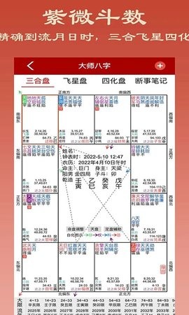 大师八字排盘