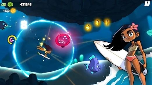 寿司冲浪粉碎海浪中文版