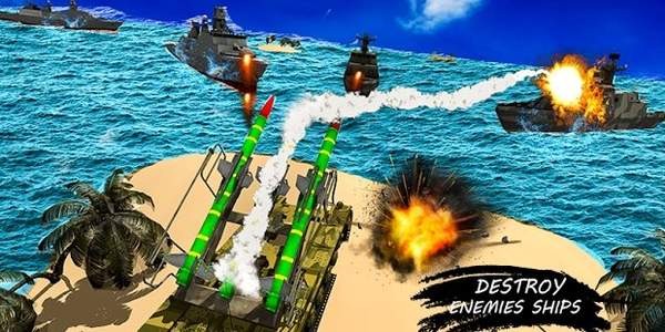 Missile Launcher Battleship:Island Naval Attack