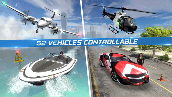 Helicopter Flying Simulator: Car Driving