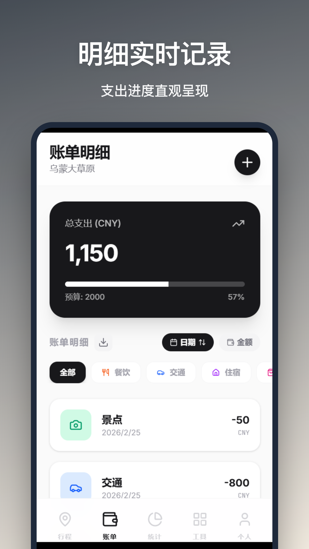 旅行记账