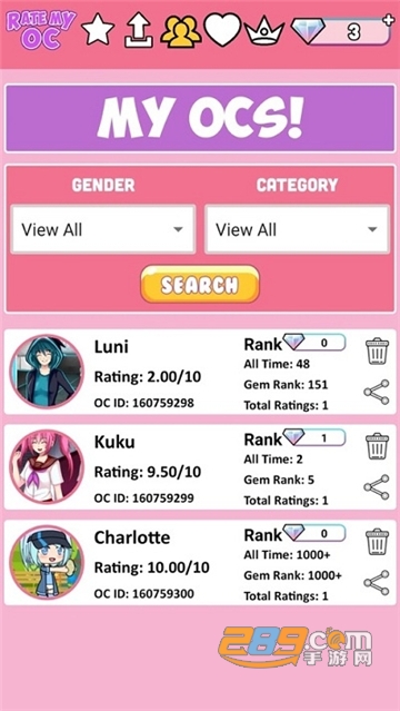 Rate My OC(为我的OC评分官方版)v1.0.0