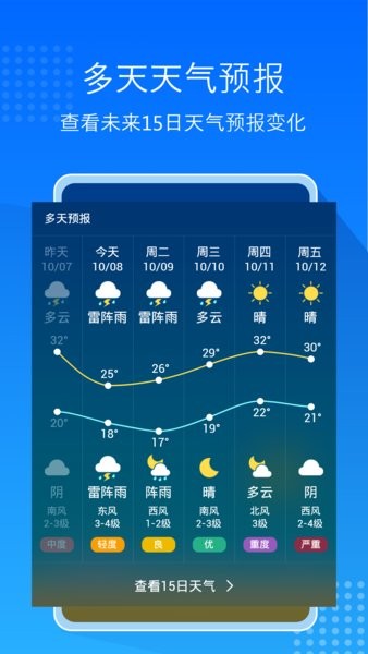 天气预报通大字版最新版